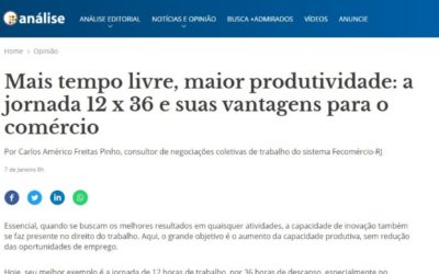 Análise – Mais tempo livre, maior produtividade: a jornada 12 x 36 e suas vantagens para o comércio